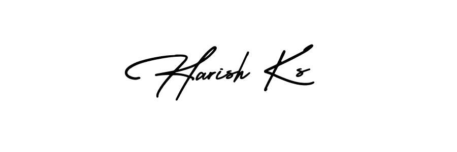 Also we have Harish Ks name is the best signature style. Create professional handwritten signature collection using AmerikaSignatureDemo-Regular autograph style. Harish Ks signature style 3 images and pictures png