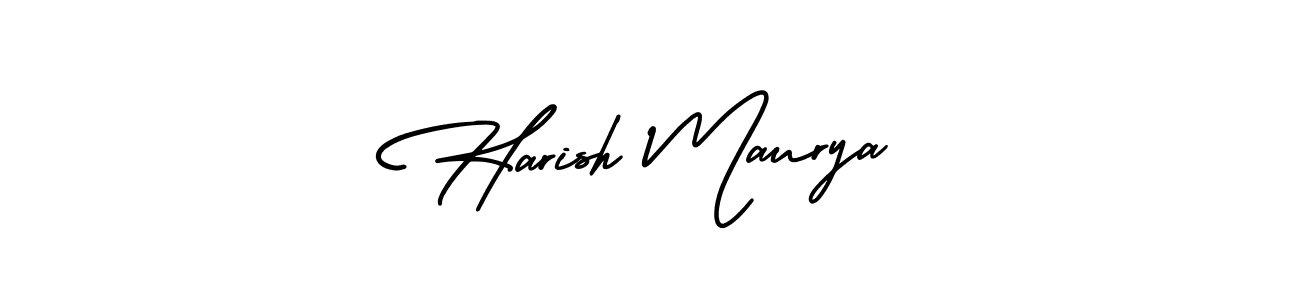 Harish Maurya stylish signature style. Best Handwritten Sign (AmerikaSignatureDemo-Regular) for my name. Handwritten Signature Collection Ideas for my name Harish Maurya. Harish Maurya signature style 3 images and pictures png