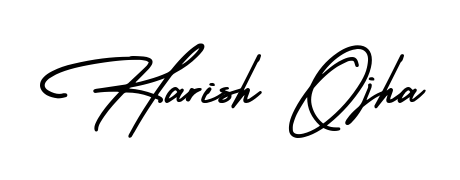 Upgrade your professional image with Harish Ojha signature created with AmerikaSignatureDemo-Regular font. Fast, free, and watermark-free download. Harish Ojha signature style 3 images and pictures png