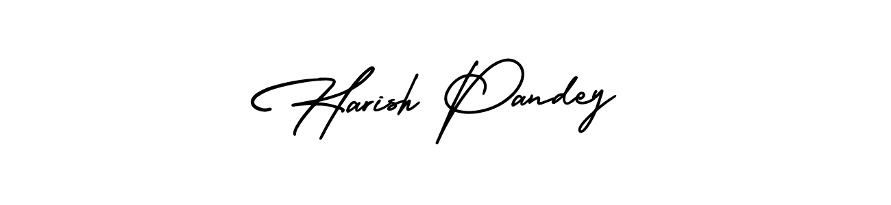 Use a signature maker to create a handwritten signature online. With this signature software, you can design (AmerikaSignatureDemo-Regular) your own signature for name Harish Pandey. Harish Pandey signature style 3 images and pictures png