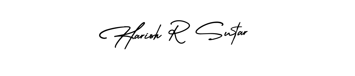 Make a beautiful signature design for name Harish R Sutar. With this signature (AmerikaSignatureDemo-Regular) style, you can create a handwritten signature for free. Harish R Sutar signature style 3 images and pictures png