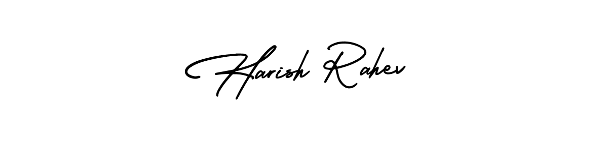 Use a signature maker to create a handwritten signature online. With this signature software, you can design (AmerikaSignatureDemo-Regular) your own signature for name Harish Rahev. Harish Rahev signature style 3 images and pictures png