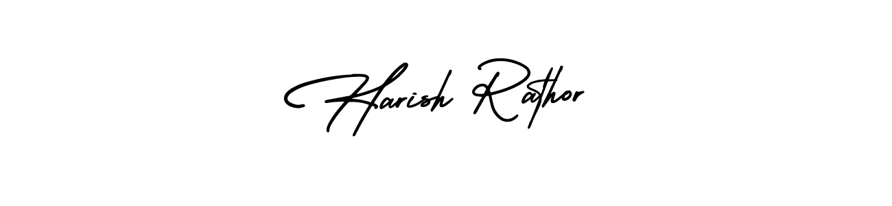 Design your own signature with our free online signature maker. With this signature software, you can create a handwritten (AmerikaSignatureDemo-Regular) signature for name Harish Rathor. Harish Rathor signature style 3 images and pictures png