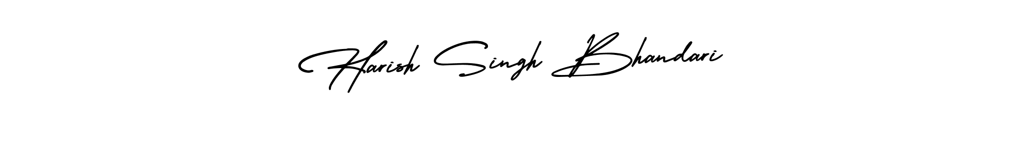 It looks lik you need a new signature style for name Harish Singh Bhandari. Design unique handwritten (AmerikaSignatureDemo-Regular) signature with our free signature maker in just a few clicks. Harish Singh Bhandari signature style 3 images and pictures png