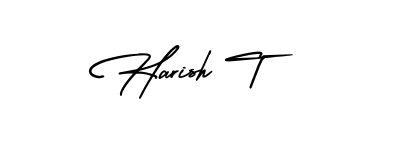 Check out images of Autograph of Harish T name. Actor Harish T Signature Style. AmerikaSignatureDemo-Regular is a professional sign style online. Harish T signature style 3 images and pictures png