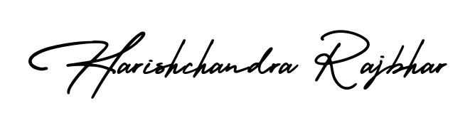 Elevate your brand with a stunning Harishchandra Rajbhar eSignature. The AmerikaSignatureDemo-Regular style provides a balanced, flowing aesthetic for everyday signing. Harishchandra Rajbhar signature style 3 images and pictures png