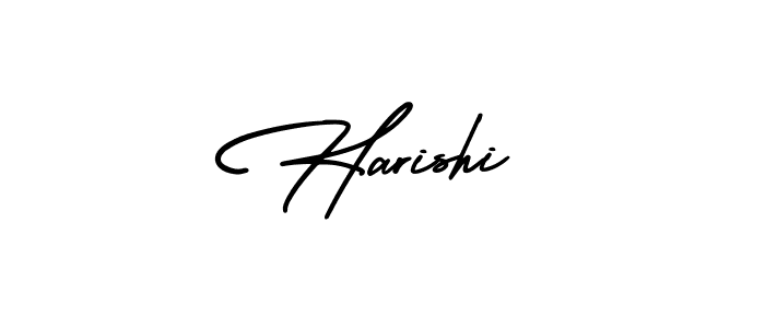 Make a beautiful signature design for name Harishi. With this signature (AmerikaSignatureDemo-Regular) style, you can create a handwritten signature for free. Harishi signature style 3 images and pictures png