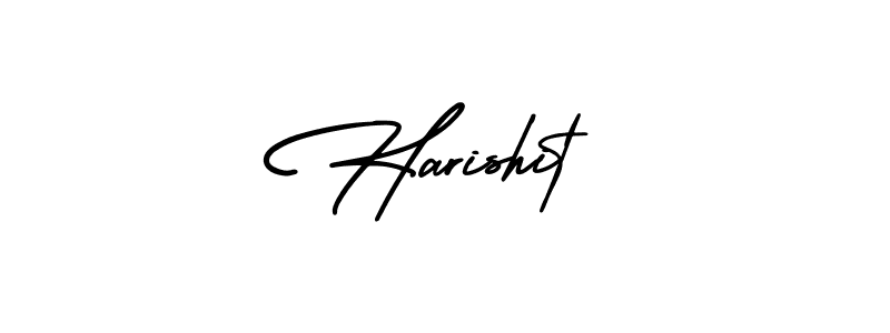 Harishit stylish signature style. Best Handwritten Sign (AmerikaSignatureDemo-Regular) for my name. Handwritten Signature Collection Ideas for my name Harishit. Harishit signature style 3 images and pictures png