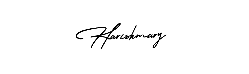 You should practise on your own different ways (AmerikaSignatureDemo-Regular) to write your name (Harishmary) in signature. don't let someone else do it for you. Harishmary signature style 3 images and pictures png