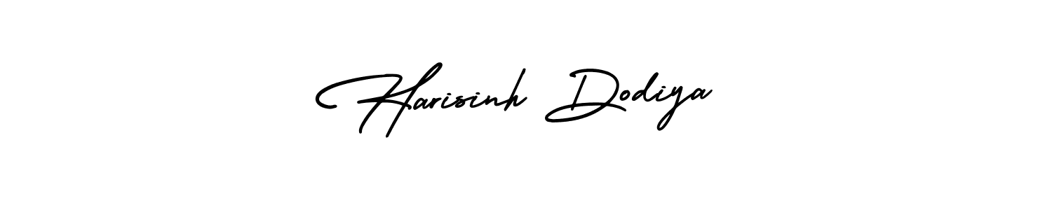 Similarly AmerikaSignatureDemo-Regular is the best handwritten signature design. Signature creator online .You can use it as an online autograph creator for name Harisinh Dodiya. Harisinh Dodiya signature style 3 images and pictures png