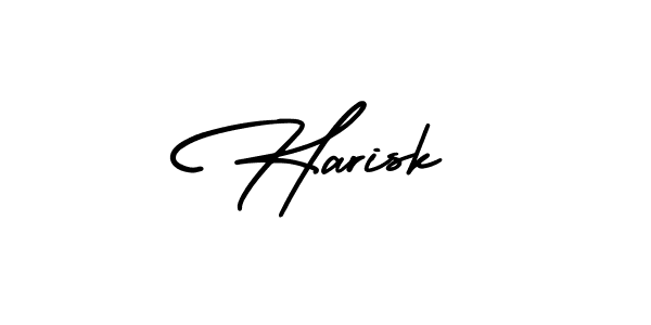 if you are searching for the best signature style for your name Harisk. so please give up your signature search. here we have designed multiple signature styles  using AmerikaSignatureDemo-Regular. Harisk signature style 3 images and pictures png