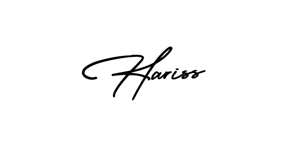 Also we have Hariss name is the best signature style. Create professional handwritten signature collection using AmerikaSignatureDemo-Regular autograph style. Hariss signature style 3 images and pictures png