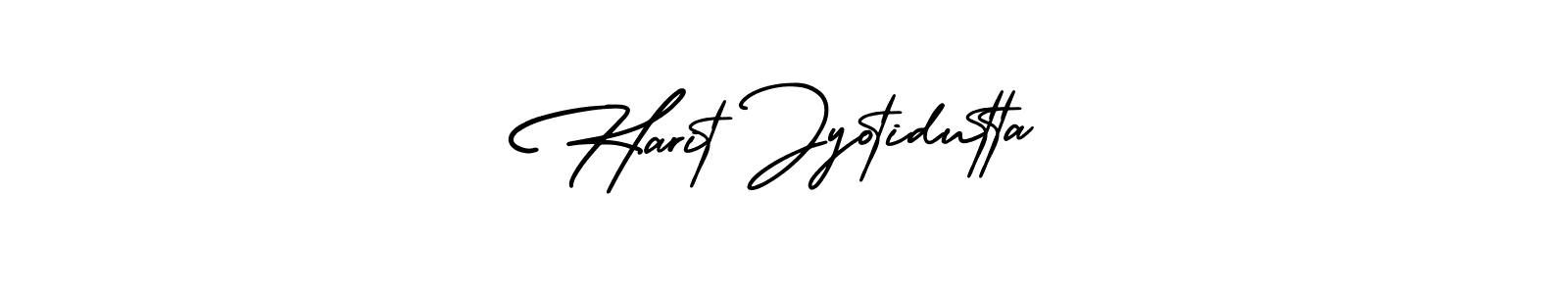 if you are searching for the best signature style for your name Harit Jyotidutta. so please give up your signature search. here we have designed multiple signature styles  using AmerikaSignatureDemo-Regular. Harit Jyotidutta signature style 3 images and pictures png