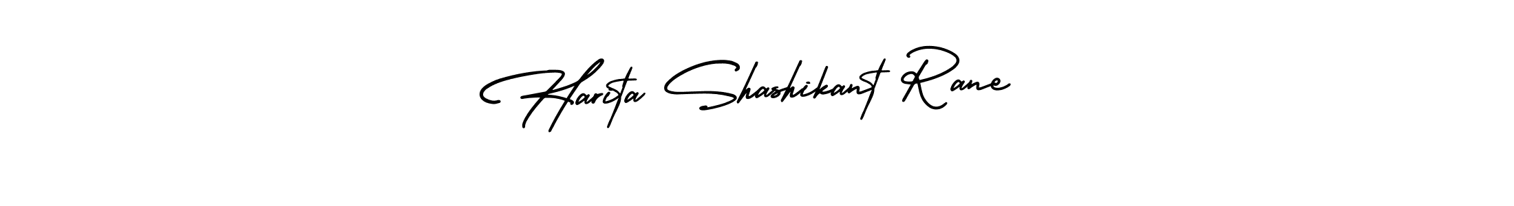 Also You can easily find your signature by using the search form. We will create Harita Shashikant Rane name handwritten signature images for you free of cost using AmerikaSignatureDemo-Regular sign style. Harita Shashikant Rane signature style 3 images and pictures png