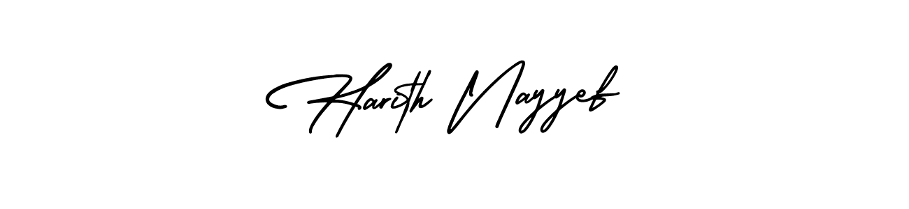 How to Draw Harith Nayyef signature style? AmerikaSignatureDemo-Regular is a latest design signature styles for name Harith Nayyef. Harith Nayyef signature style 3 images and pictures png