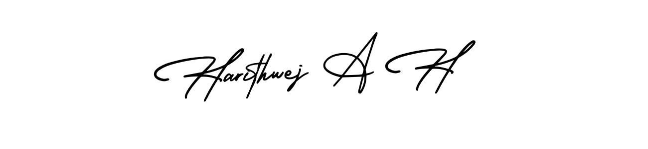 Also we have Harithwej A H name is the best signature style. Create professional handwritten signature collection using AmerikaSignatureDemo-Regular autograph style. Harithwej A H signature style 3 images and pictures png