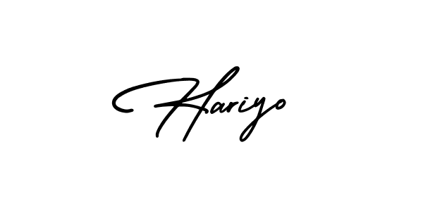 Design your own signature with our free online signature maker. With this signature software, you can create a handwritten (AmerikaSignatureDemo-Regular) signature for name Hariyo. Hariyo signature style 3 images and pictures png