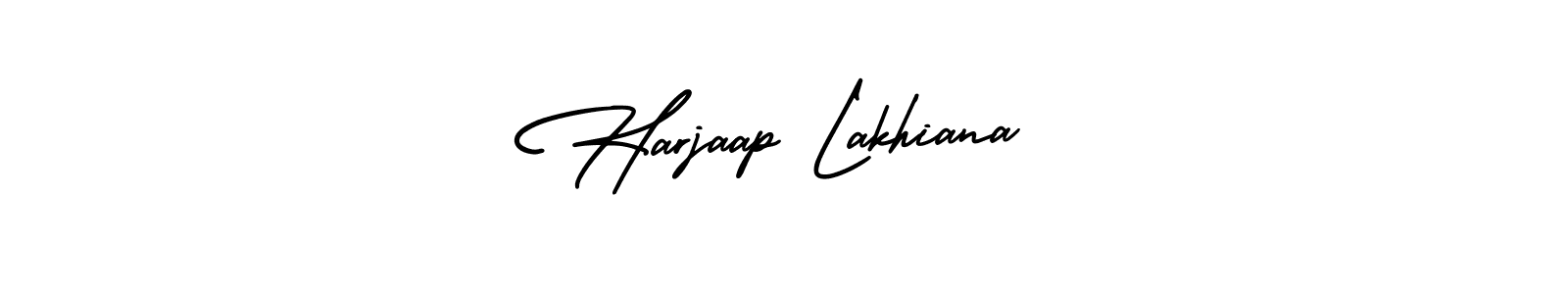 Also You can easily find your signature by using the search form. We will create Harjaap Lakhiana name handwritten signature images for you free of cost using AmerikaSignatureDemo-Regular sign style. Harjaap Lakhiana signature style 3 images and pictures png