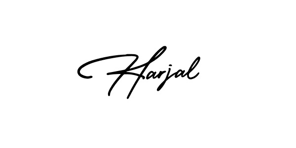 Make a beautiful signature design for name Harjal. With this signature (AmerikaSignatureDemo-Regular) style, you can create a handwritten signature for free. Harjal signature style 3 images and pictures png