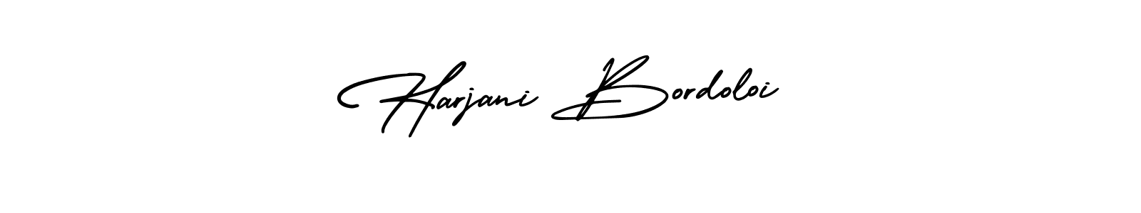 Create a beautiful signature design for name Harjani Bordoloi. With this signature (AmerikaSignatureDemo-Regular) fonts, you can make a handwritten signature for free. Harjani Bordoloi signature style 3 images and pictures png