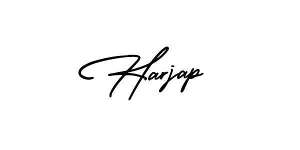 How to make Harjap signature? AmerikaSignatureDemo-Regular is a professional autograph style. Create handwritten signature for Harjap name. Harjap signature style 3 images and pictures png