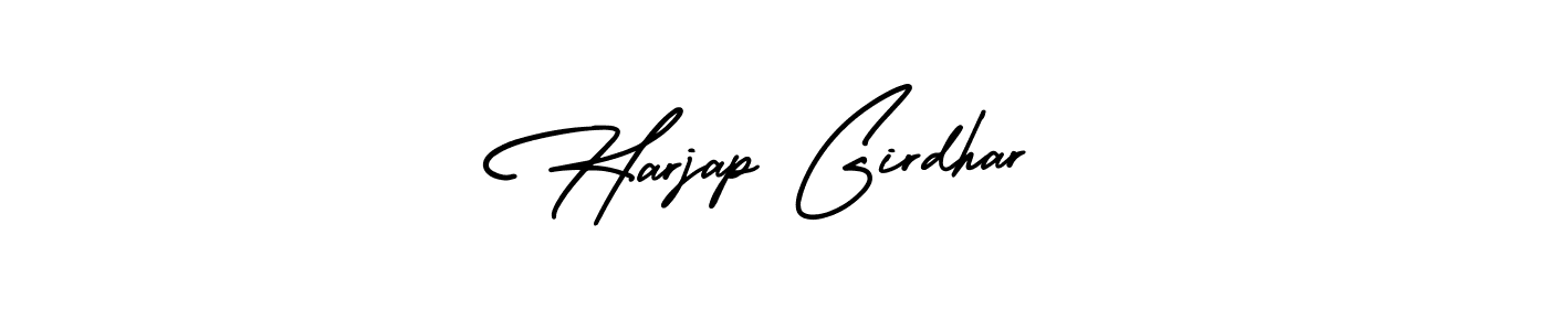 Harjap Girdhar stylish signature style. Best Handwritten Sign (AmerikaSignatureDemo-Regular) for my name. Handwritten Signature Collection Ideas for my name Harjap Girdhar. Harjap Girdhar signature style 3 images and pictures png