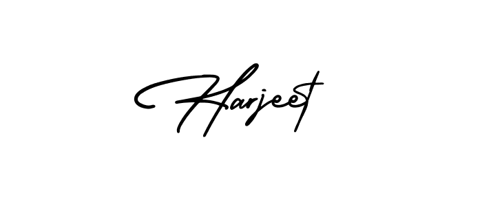 Make a beautiful signature design for name Harjeet. With this signature (AmerikaSignatureDemo-Regular) style, you can create a handwritten signature for free. Harjeet signature style 3 images and pictures png