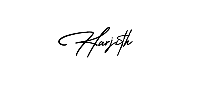 Harjith stylish signature style. Best Handwritten Sign (AmerikaSignatureDemo-Regular) for my name. Handwritten Signature Collection Ideas for my name Harjith. Harjith signature style 3 images and pictures png