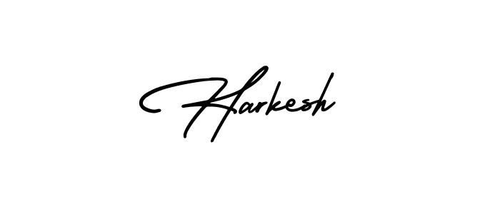 Create a beautiful signature design for name Harkesh. With this signature (AmerikaSignatureDemo-Regular) fonts, you can make a handwritten signature for free. Harkesh signature style 3 images and pictures png