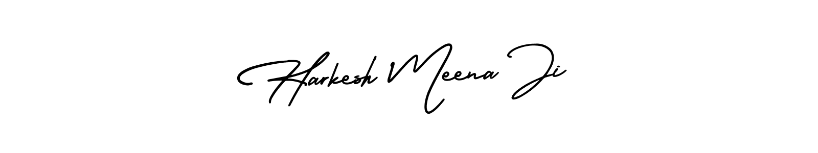 How to Draw Harkesh Meena Ji signature style? AmerikaSignatureDemo-Regular is a latest design signature styles for name Harkesh Meena Ji. Harkesh Meena Ji signature style 3 images and pictures png