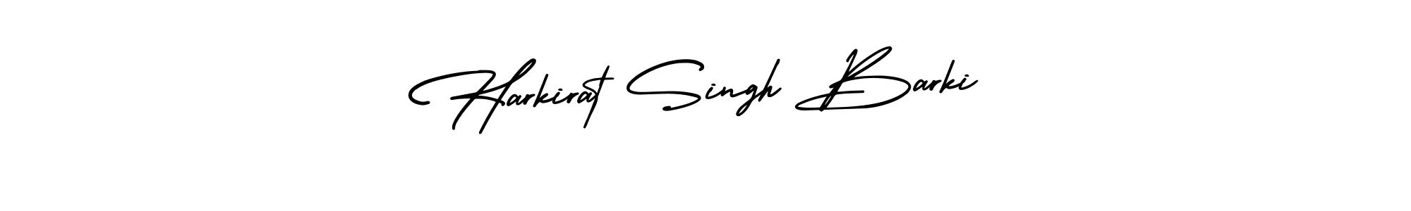 How to make Harkirat Singh Barki signature? AmerikaSignatureDemo-Regular is a professional autograph style. Create handwritten signature for Harkirat Singh Barki name. Harkirat Singh Barki signature style 3 images and pictures png