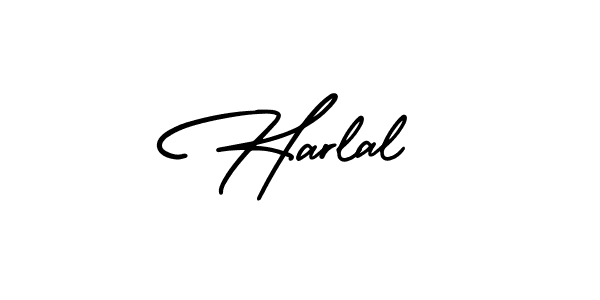 This is the best signature style for the Harlal name. Also you like these signature font (AmerikaSignatureDemo-Regular). Mix name signature. Harlal signature style 3 images and pictures png