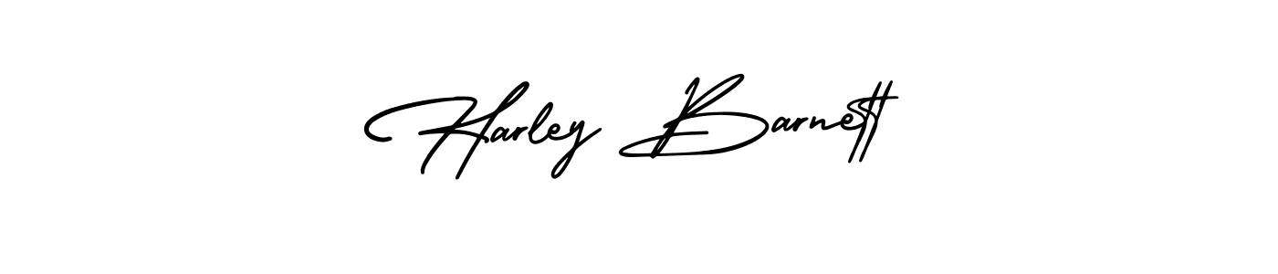 Design your own signature with our free online signature maker. With this signature software, you can create a handwritten (AmerikaSignatureDemo-Regular) signature for name Harley Barnett. Harley Barnett signature style 3 images and pictures png