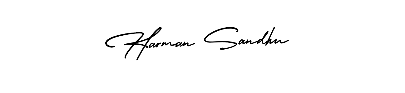 Design your own signature with our free online signature maker. With this signature software, you can create a handwritten (AmerikaSignatureDemo-Regular) signature for name Harman Sandhu. Harman Sandhu signature style 3 images and pictures png