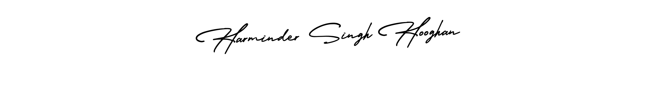 Design your own signature with our free online signature maker. With this signature software, you can create a handwritten (AmerikaSignatureDemo-Regular) signature for name Harminder Singh Hooghan. Harminder Singh Hooghan signature style 3 images and pictures png