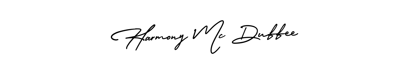 Use a signature maker to create a handwritten signature online. With this signature software, you can design (AmerikaSignatureDemo-Regular) your own signature for name Harmony Mc Duffee. Harmony Mc Duffee signature style 3 images and pictures png