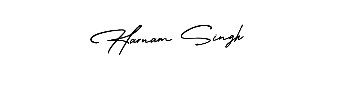 Use a signature maker to create a handwritten signature online. With this signature software, you can design (AmerikaSignatureDemo-Regular) your own signature for name Harnam Singh. Harnam Singh signature style 3 images and pictures png