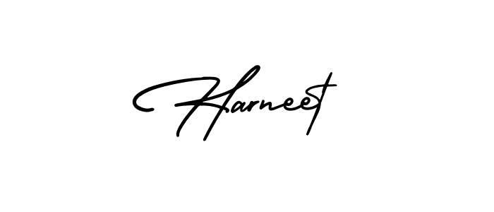 Use a signature maker to create a handwritten signature online. With this signature software, you can design (AmerikaSignatureDemo-Regular) your own signature for name Harneet. Harneet signature style 3 images and pictures png