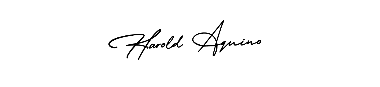 AmerikaSignatureDemo-Regular is a professional signature style that is perfect for those who want to add a touch of class to their signature. It is also a great choice for those who want to make their signature more unique. Get Harold Aquino name to fancy signature for free. Harold Aquino signature style 3 images and pictures png