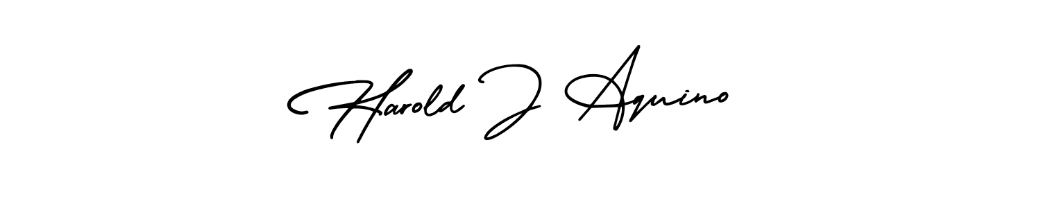 Also we have Harold J Aquino name is the best signature style. Create professional handwritten signature collection using AmerikaSignatureDemo-Regular autograph style. Harold J Aquino signature style 3 images and pictures png