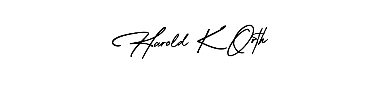 Make a beautiful signature design for name Harold K Orth. Use this online signature maker to create a handwritten signature for free. Harold K Orth signature style 3 images and pictures png
