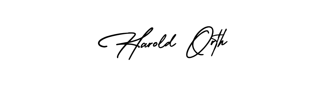 Use a signature maker to create a handwritten signature online. With this signature software, you can design (AmerikaSignatureDemo-Regular) your own signature for name Harold Orth. Harold Orth signature style 3 images and pictures png