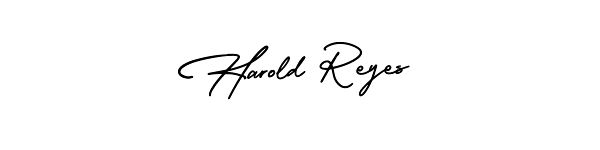 How to make Harold Reyes signature? AmerikaSignatureDemo-Regular is a professional autograph style. Create handwritten signature for Harold Reyes name. Harold Reyes signature style 3 images and pictures png