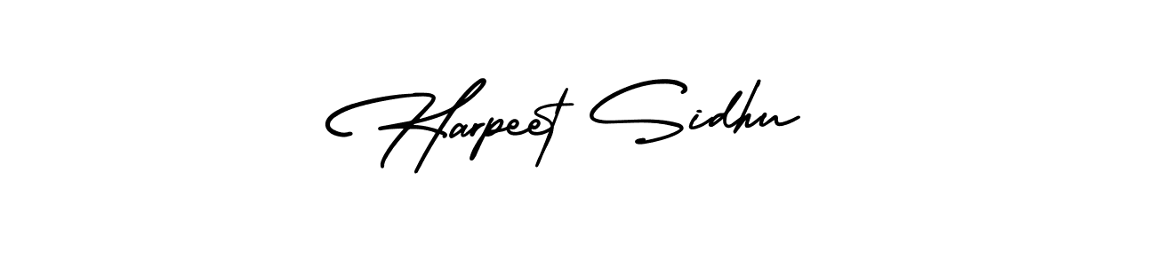 Use a signature maker to create a handwritten signature online. With this signature software, you can design (AmerikaSignatureDemo-Regular) your own signature for name Harpeet Sidhu. Harpeet Sidhu signature style 3 images and pictures png