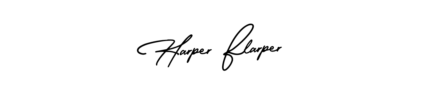 How to make Harper Flarper name signature. Use AmerikaSignatureDemo-Regular style for creating short signs online. This is the latest handwritten sign. Harper Flarper signature style 3 images and pictures png