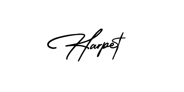 The best way (AmerikaSignatureDemo-Regular) to make a short signature is to pick only two or three words in your name. The name Harpet include a total of six letters. For converting this name. Harpet signature style 3 images and pictures png