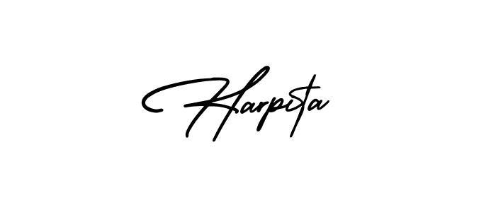 Design your own signature with our free online signature maker. With this signature software, you can create a handwritten (AmerikaSignatureDemo-Regular) signature for name Harpita. Harpita signature style 3 images and pictures png