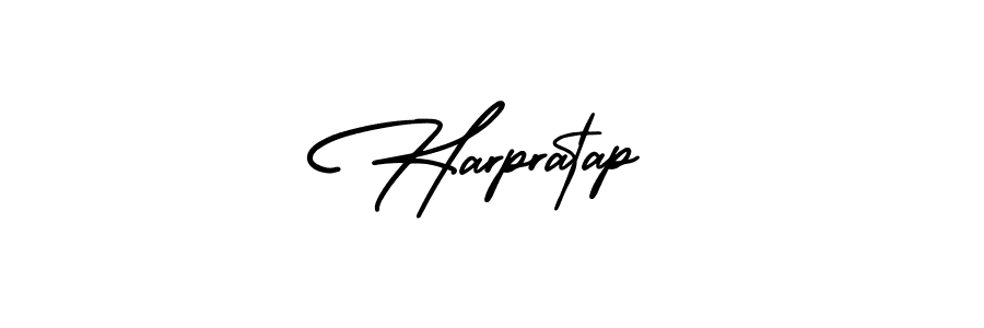 It looks lik you need a new signature style for name Harpratap. Design unique handwritten (AmerikaSignatureDemo-Regular) signature with our free signature maker in just a few clicks. Harpratap signature style 3 images and pictures png