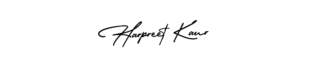 Harpreet Kaur stylish signature style. Best Handwritten Sign (AmerikaSignatureDemo-Regular) for my name. Handwritten Signature Collection Ideas for my name Harpreet Kaur. Harpreet Kaur signature style 3 images and pictures png