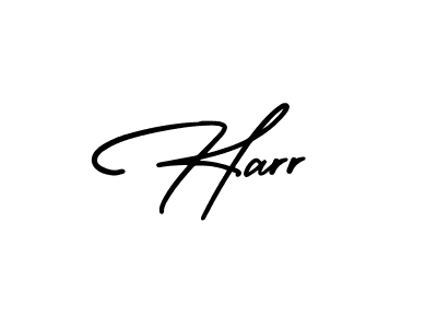 You should practise on your own different ways (AmerikaSignatureDemo-Regular) to write your name (Harr) in signature. don't let someone else do it for you. Harr signature style 3 images and pictures png